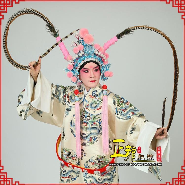 诏安京剧戏曲道具用品舞台演出精品羽毛雉鸡毛 翎子