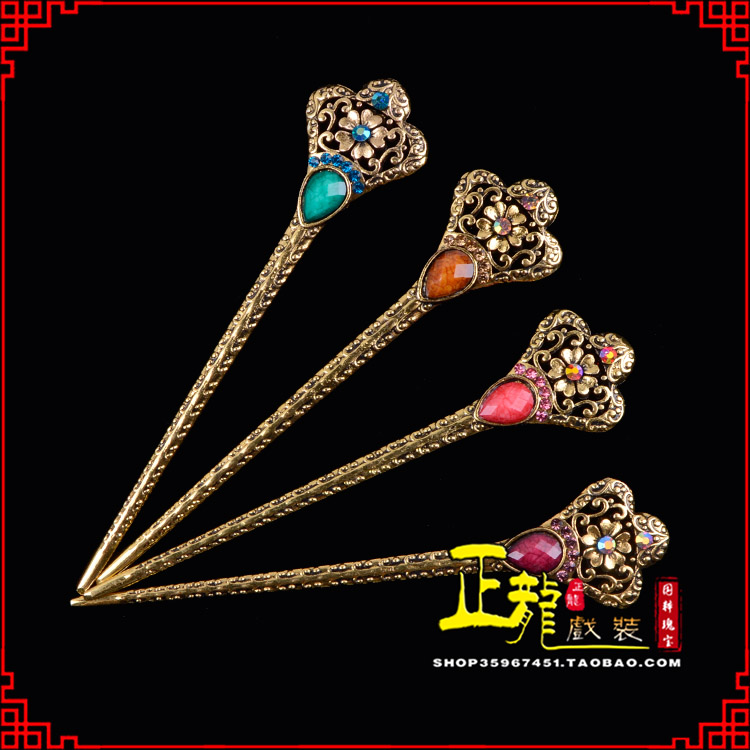 诏安头饰老旦青衣员外夫人簪子 老旦发簪