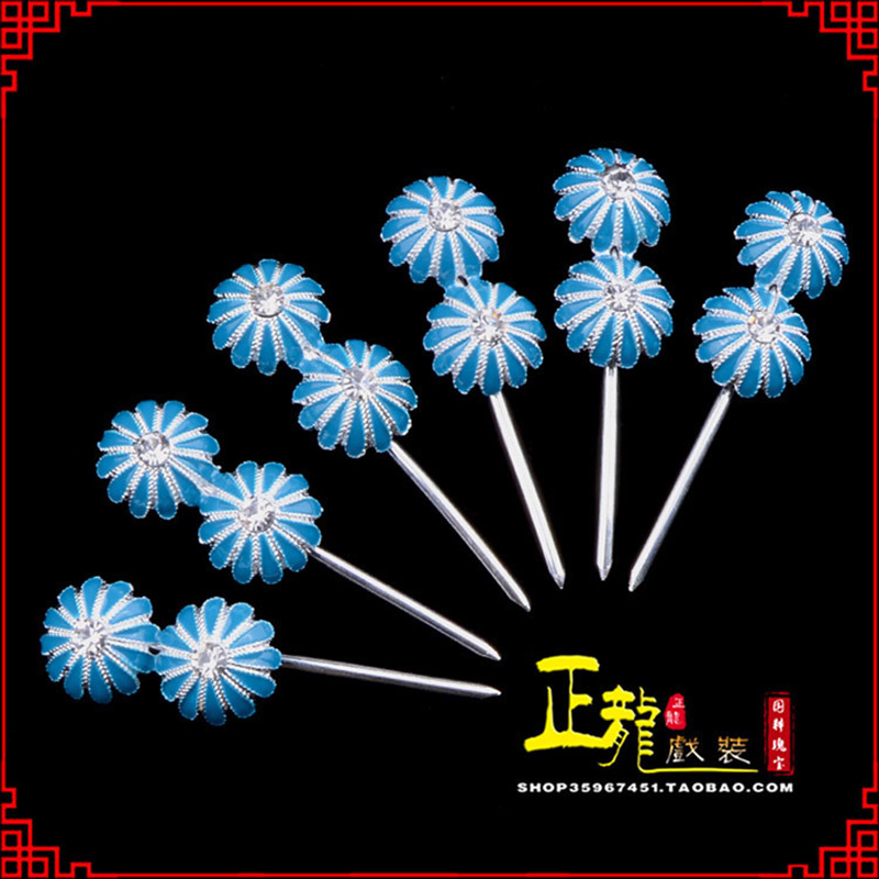 诏安头面泡子旦角化妆头饰 仿点绸泡子