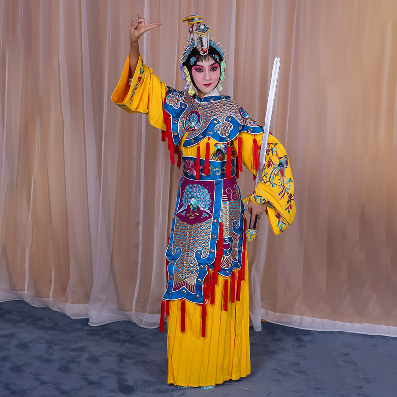 诏安霸王别姬虞姬服 软绉别姬服